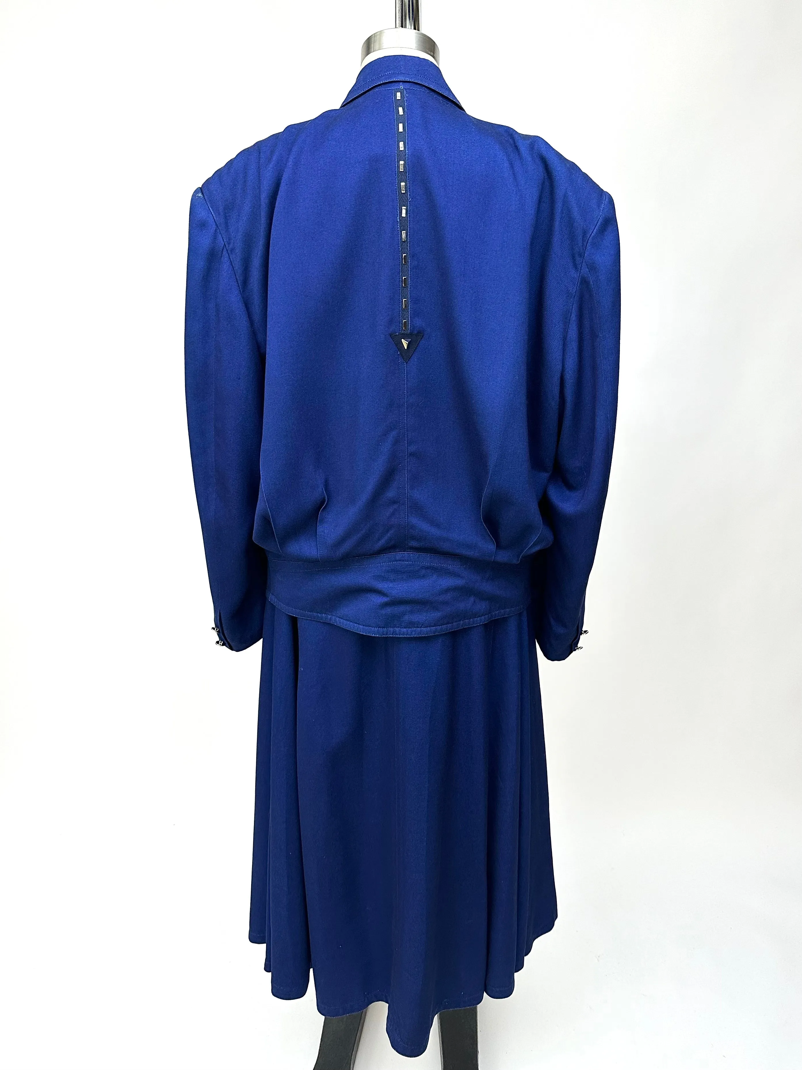 1980s Kansai O² Arrow Embellished Skirt Set