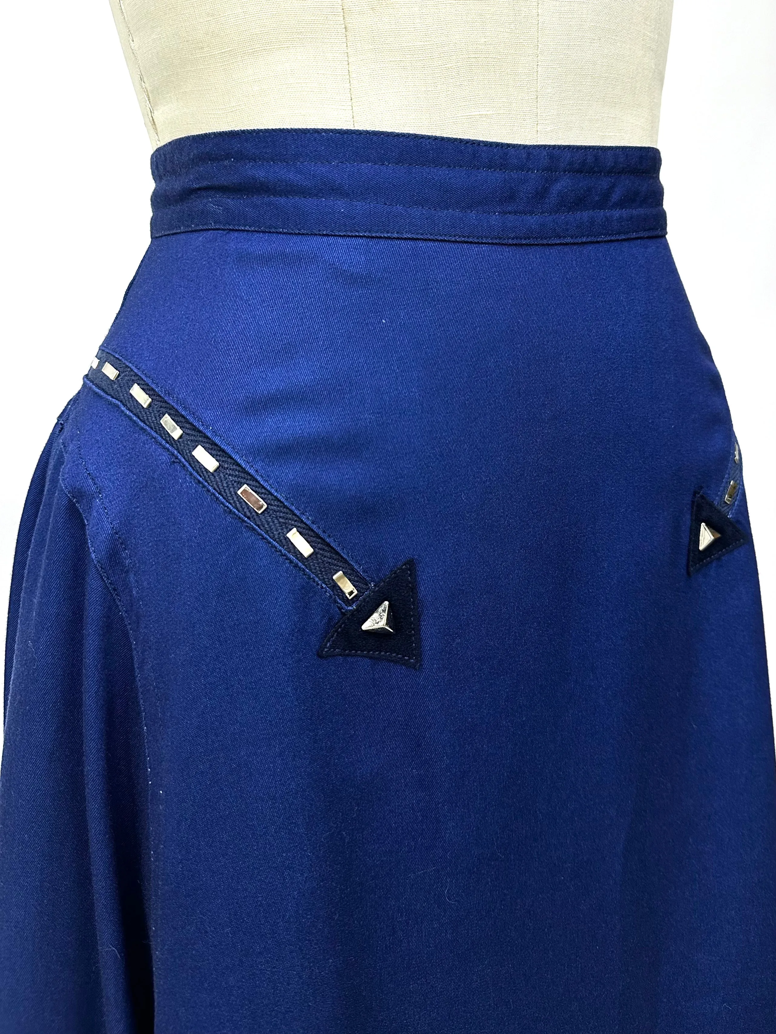 1980s Kansai O² Arrow Embellished Skirt Set