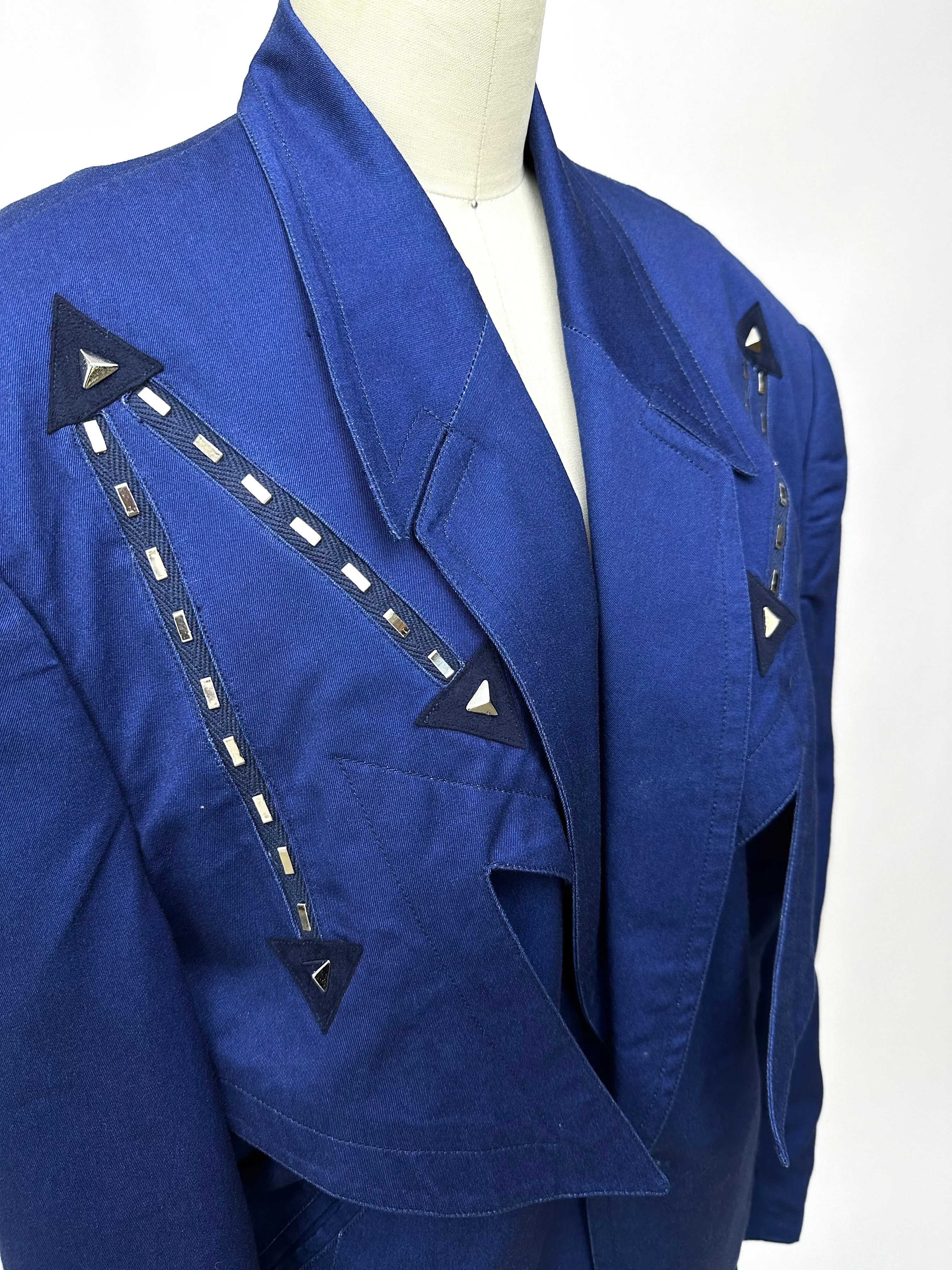 1980s Kansai O² Arrow Embellished Skirt Set