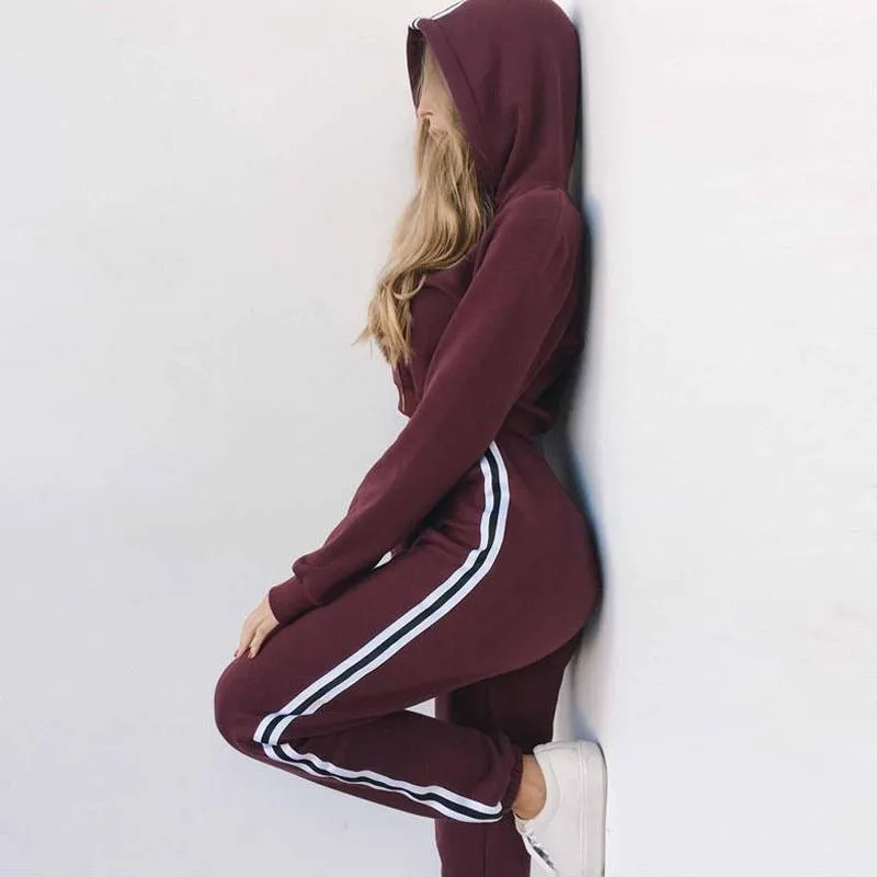 2022- Amazing Tracksuit 2pcs Women Set Hoodies Crop