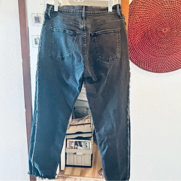 3x1 Made Here Faded Black W3 Cora Crop High Rise Jeans Jolee Wash size 26