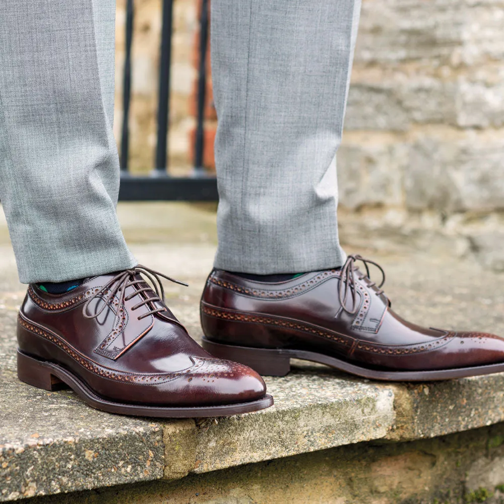 40% OFF BARKER Woodbridge Shoes - Mens Brogues - Brandy Polish - Size: UK 12