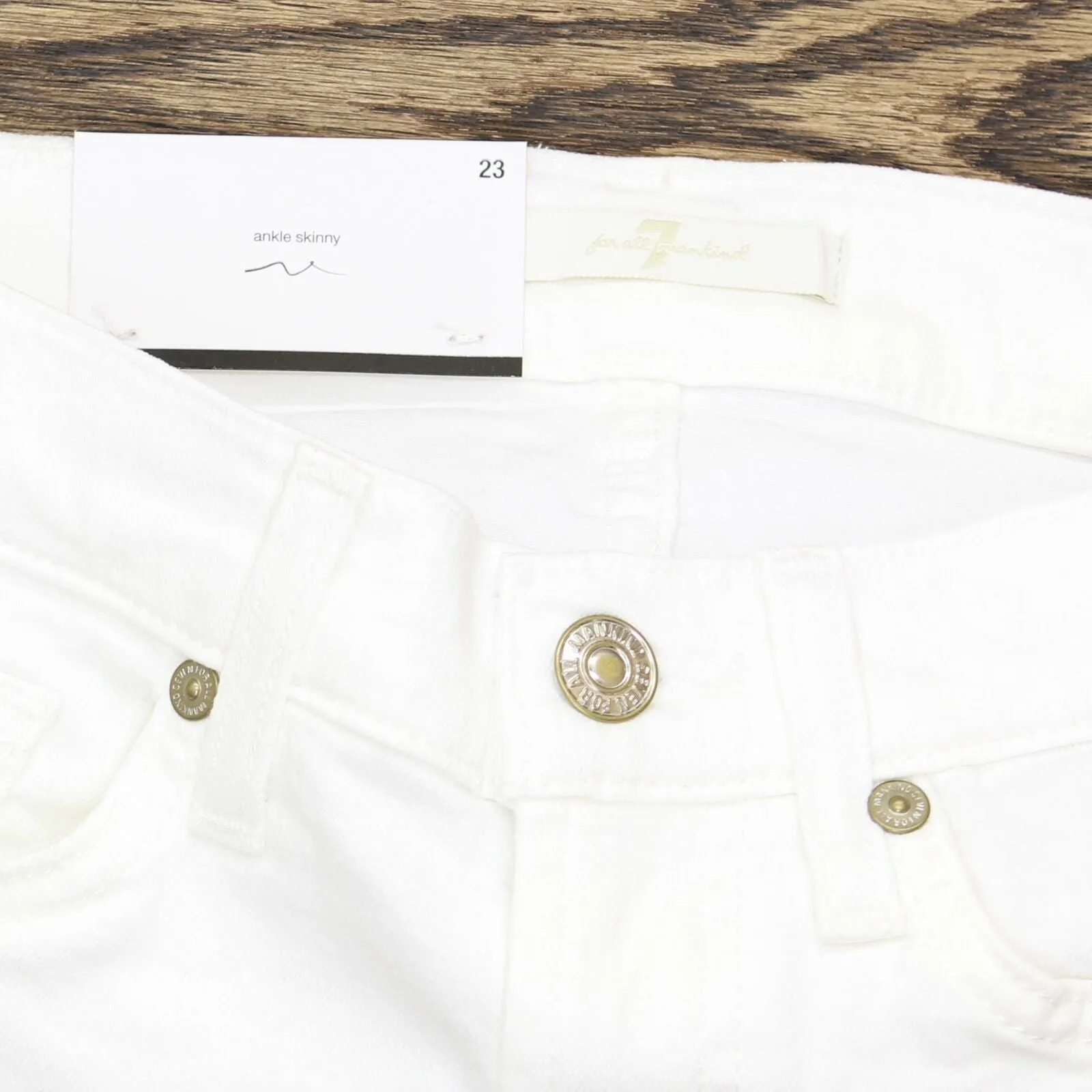 7 For All Mankind Gwenevere Ankle Skinny Jeans With Eyelet Hem