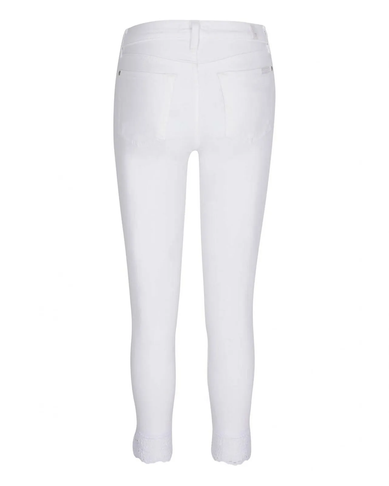 7 For All Mankind Gwenevere Ankle Skinny Jeans With Eyelet Hem