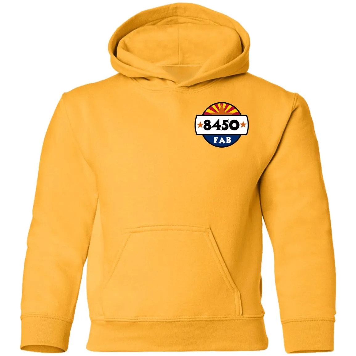 8450 Fabrication 2-sided print G185B Gildan Youth Pullover Hoodie
