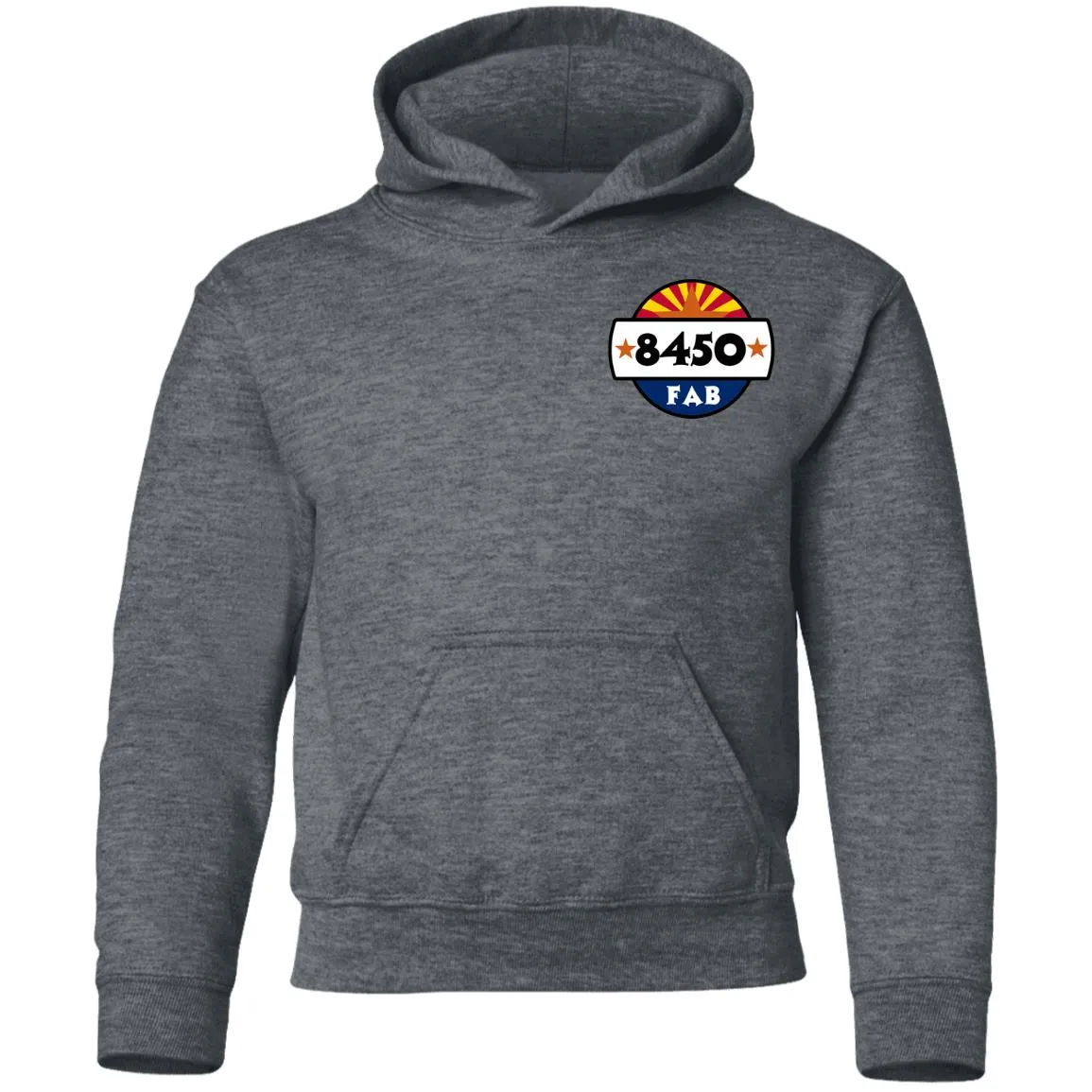 8450 Fabrication 2-sided print G185B Gildan Youth Pullover Hoodie