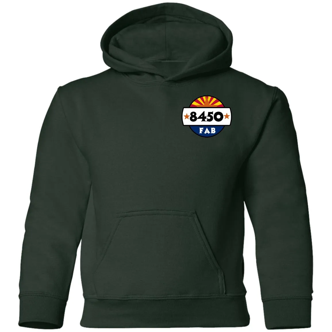 8450 Fabrication 2-sided print G185B Gildan Youth Pullover Hoodie