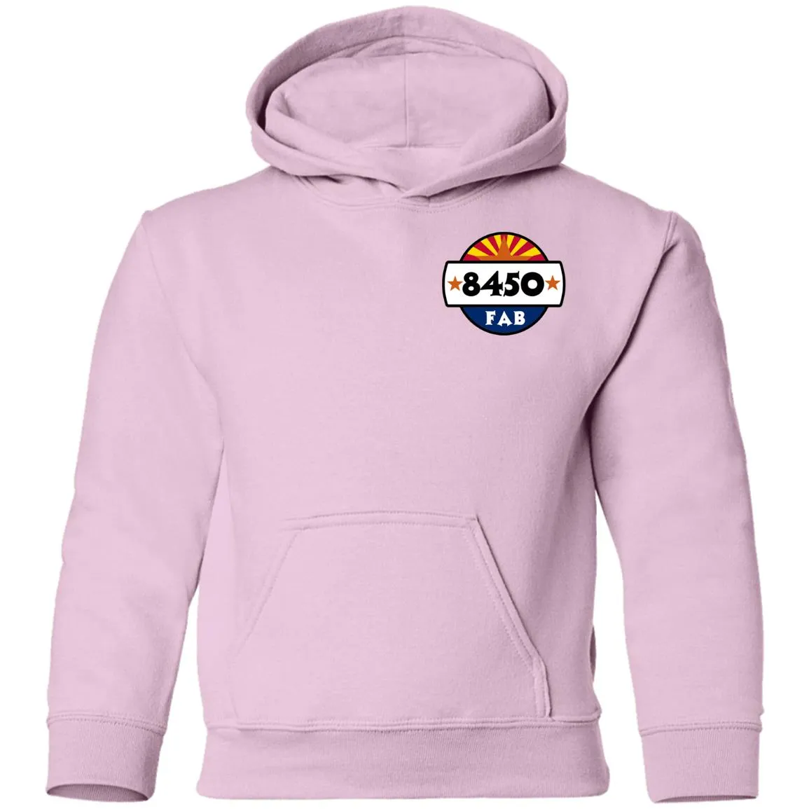 8450 Fabrication 2-sided print G185B Gildan Youth Pullover Hoodie