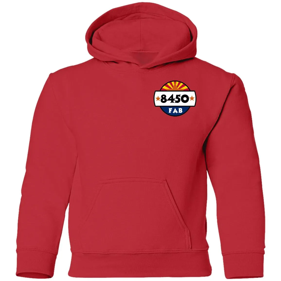 8450 Fabrication 2-sided print G185B Gildan Youth Pullover Hoodie