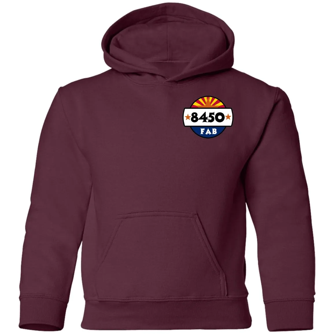 8450 Fabrication 2-sided print G185B Gildan Youth Pullover Hoodie
