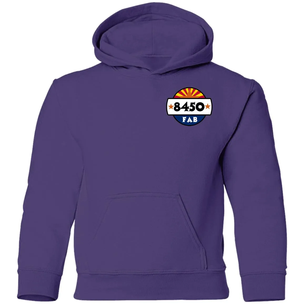 8450 Fabrication 2-sided print G185B Gildan Youth Pullover Hoodie
