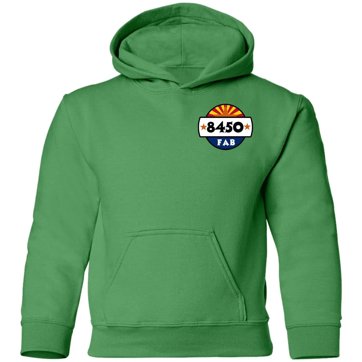 8450 Fabrication 2-sided print G185B Gildan Youth Pullover Hoodie