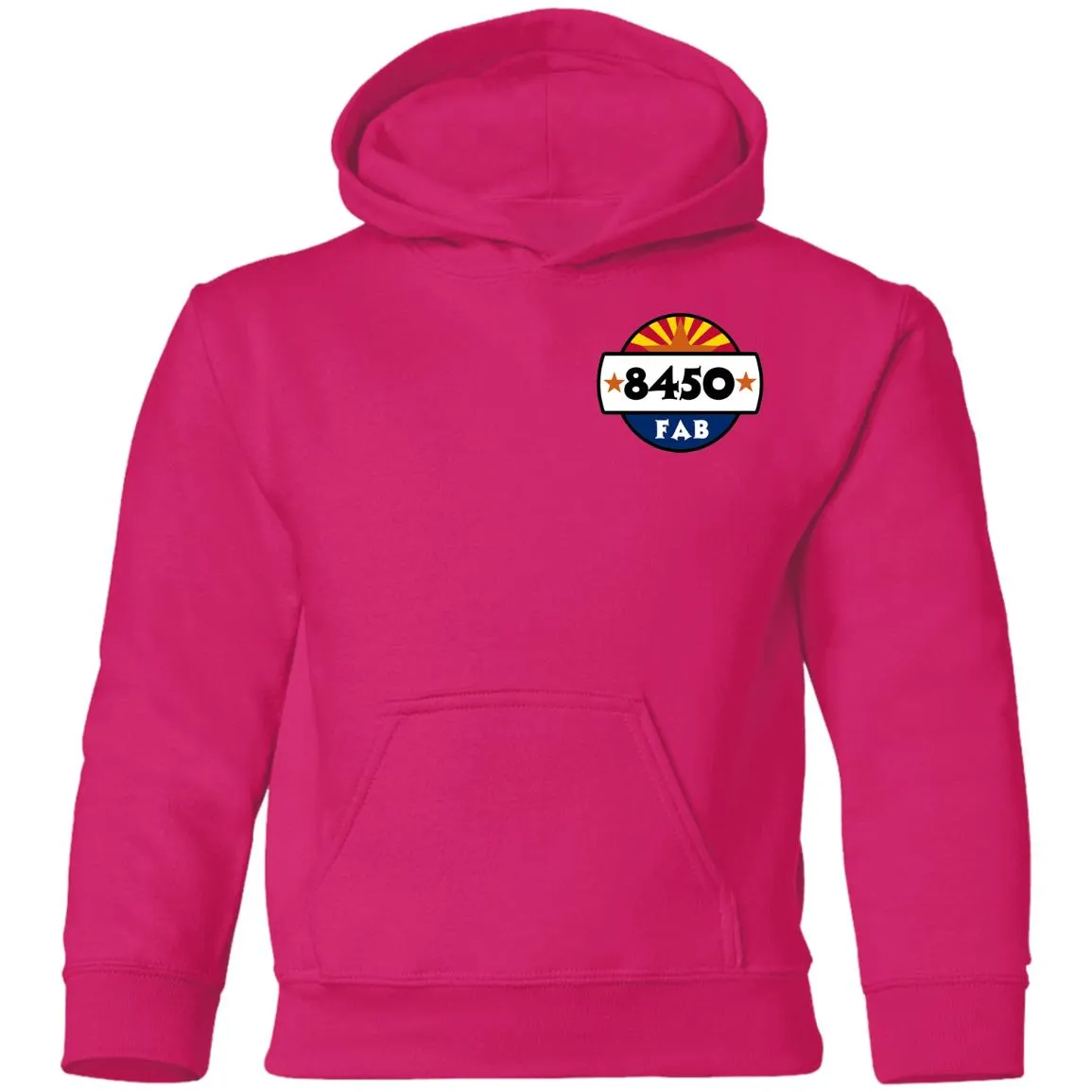 8450 Fabrication 2-sided print G185B Gildan Youth Pullover Hoodie