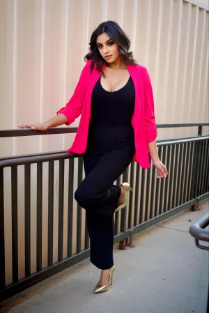Abigail Hot Pink Blazer