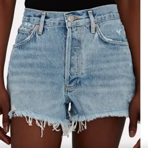 Agolde Distressed Button Fly Jean Shorts