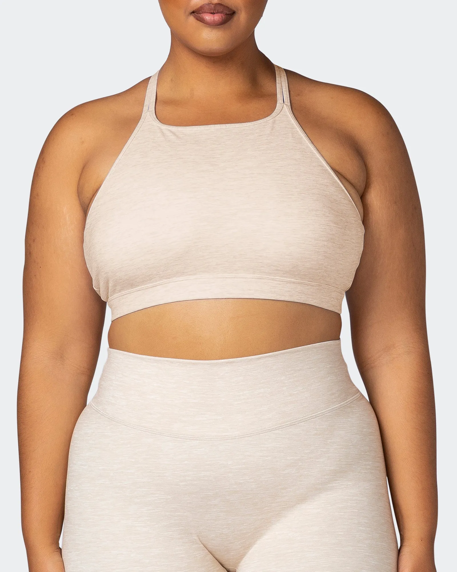 Aim High Bra - Almond Marl