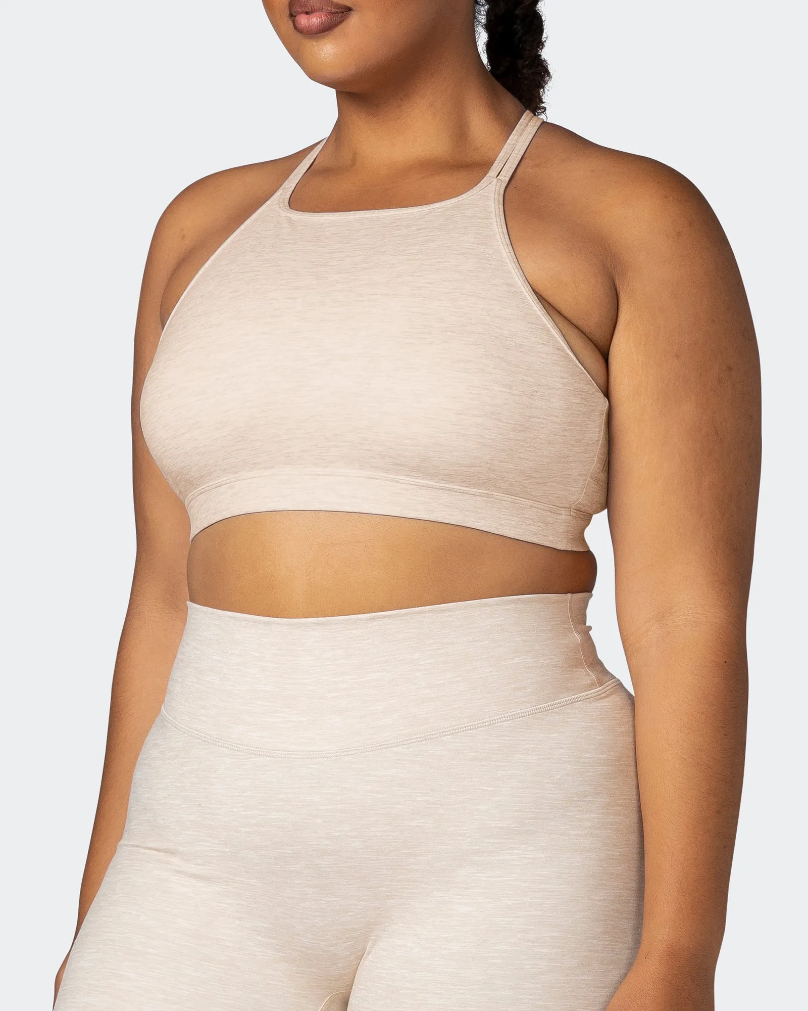 Aim High Bra - Almond Marl