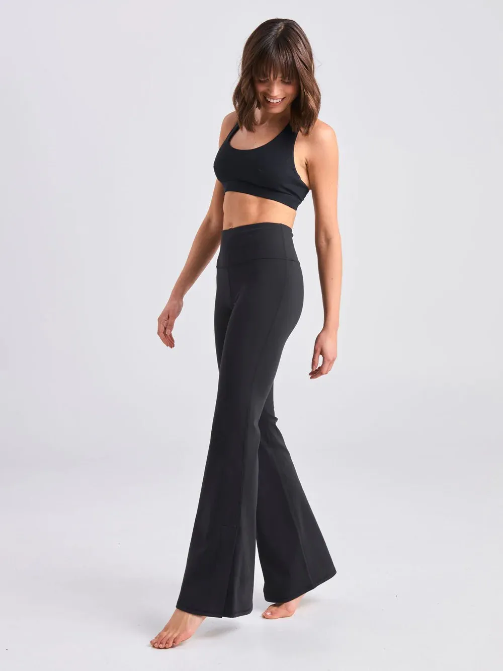 Airbrush Lite Flare Regular Length Legging - Black