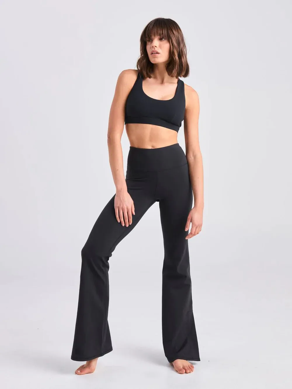 Airbrush Lite Flare Regular Length Legging - Black