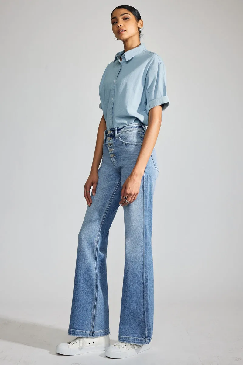 Aisha Premier High Rise Holly Flare Jeans