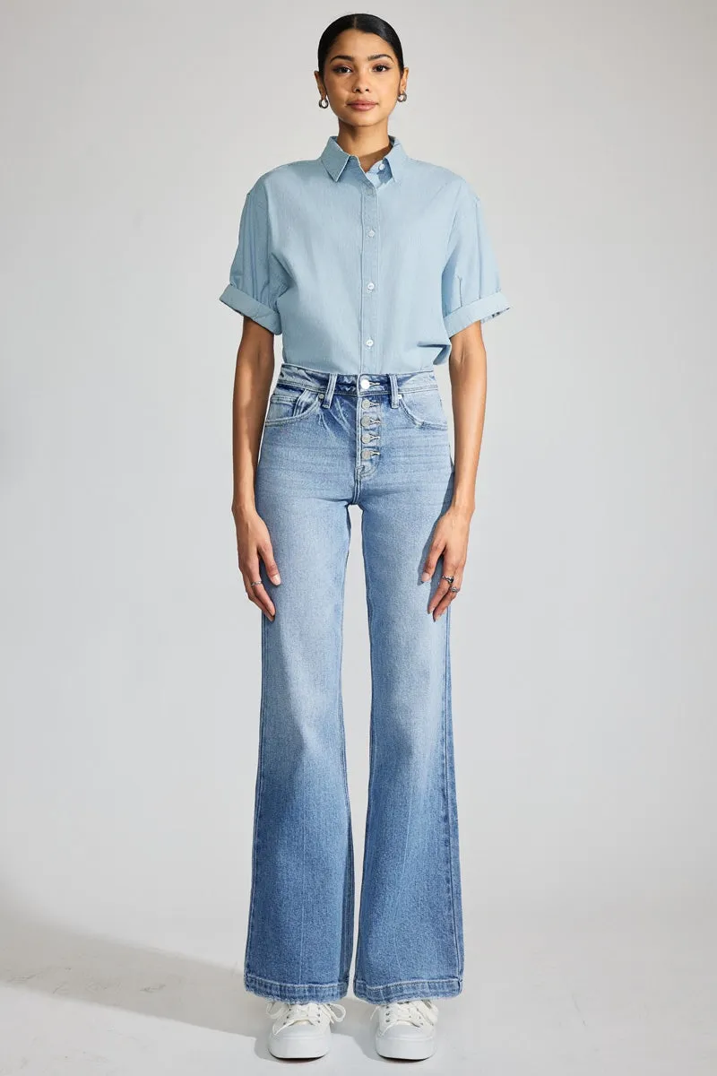 Aisha Premier High Rise Holly Flare Jeans