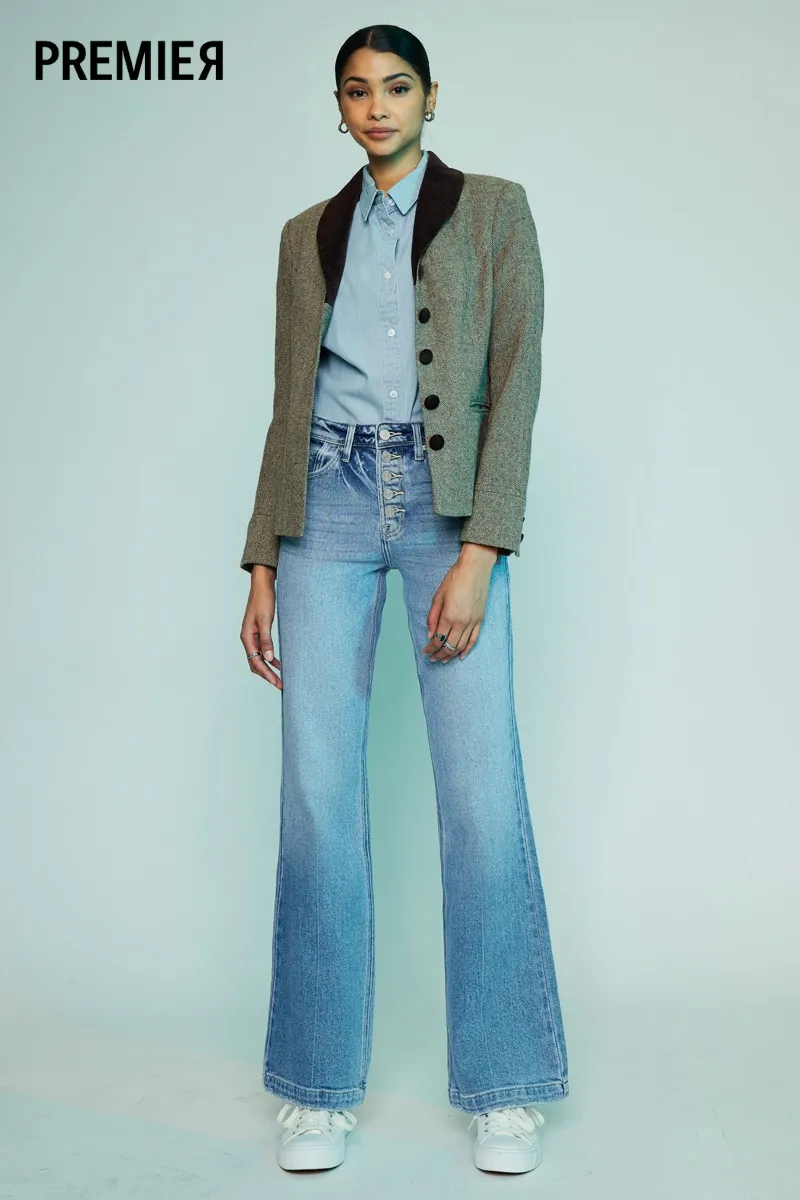 Aisha Premier High Rise Holly Flare Jeans