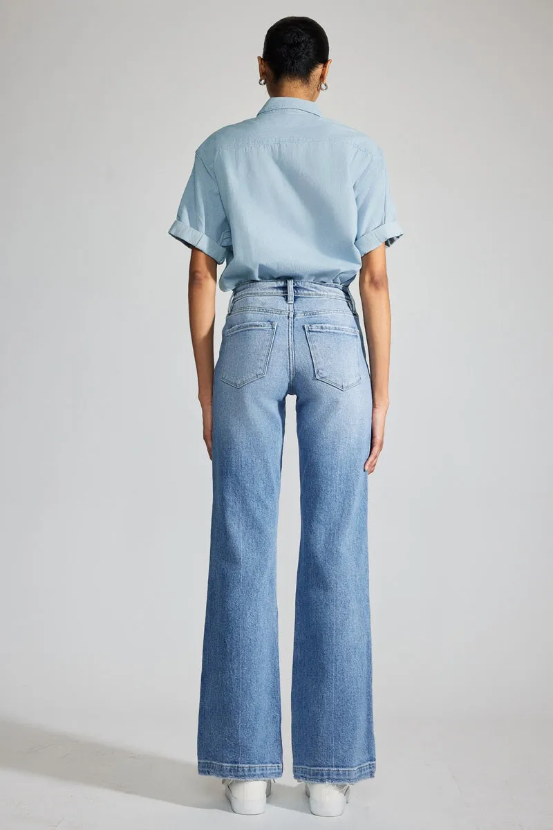 Aisha Premier High Rise Holly Flare Jeans