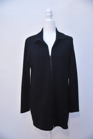 Akris Full Zip Collared Front Pocket Sweater