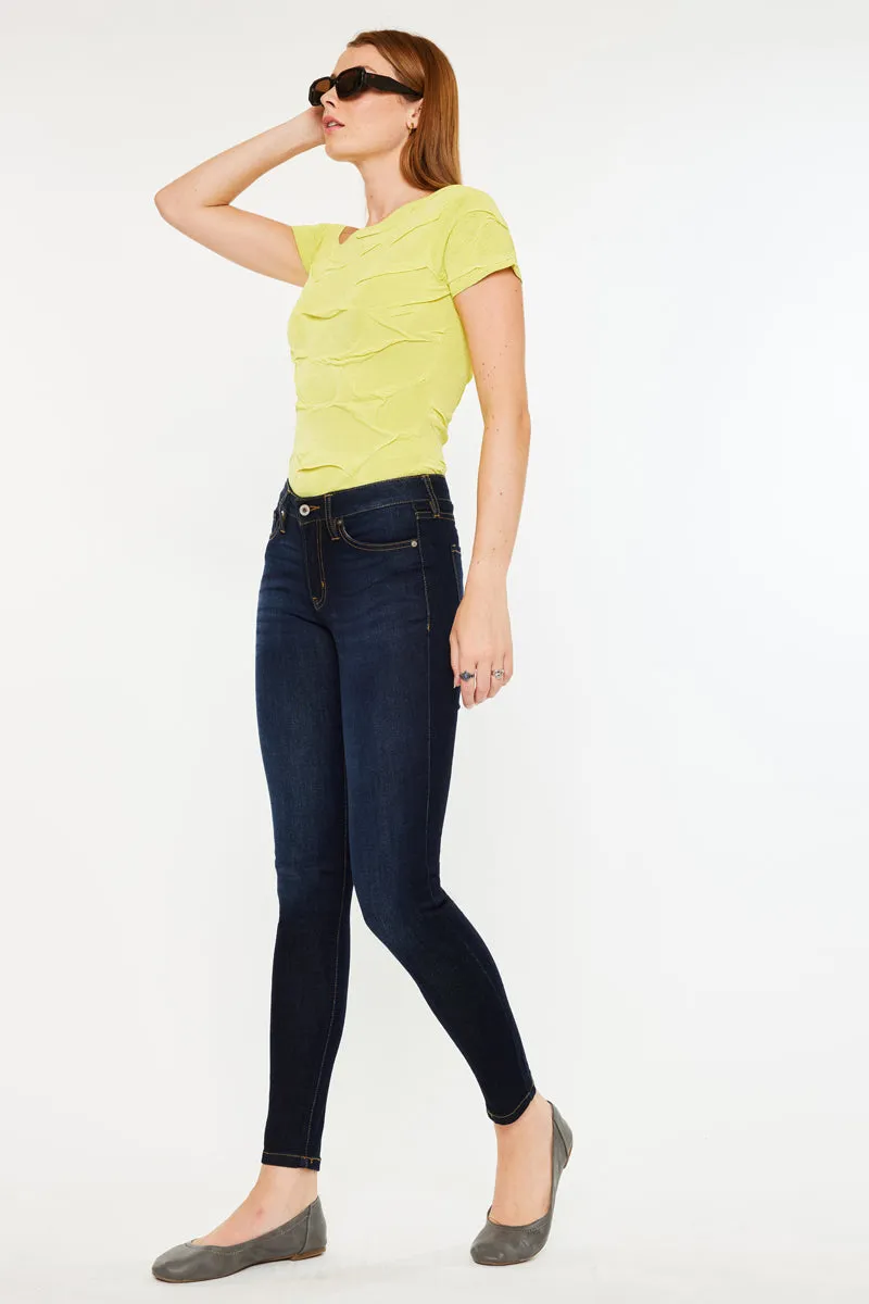 Alani Mid Rise Super Skinny Jeans