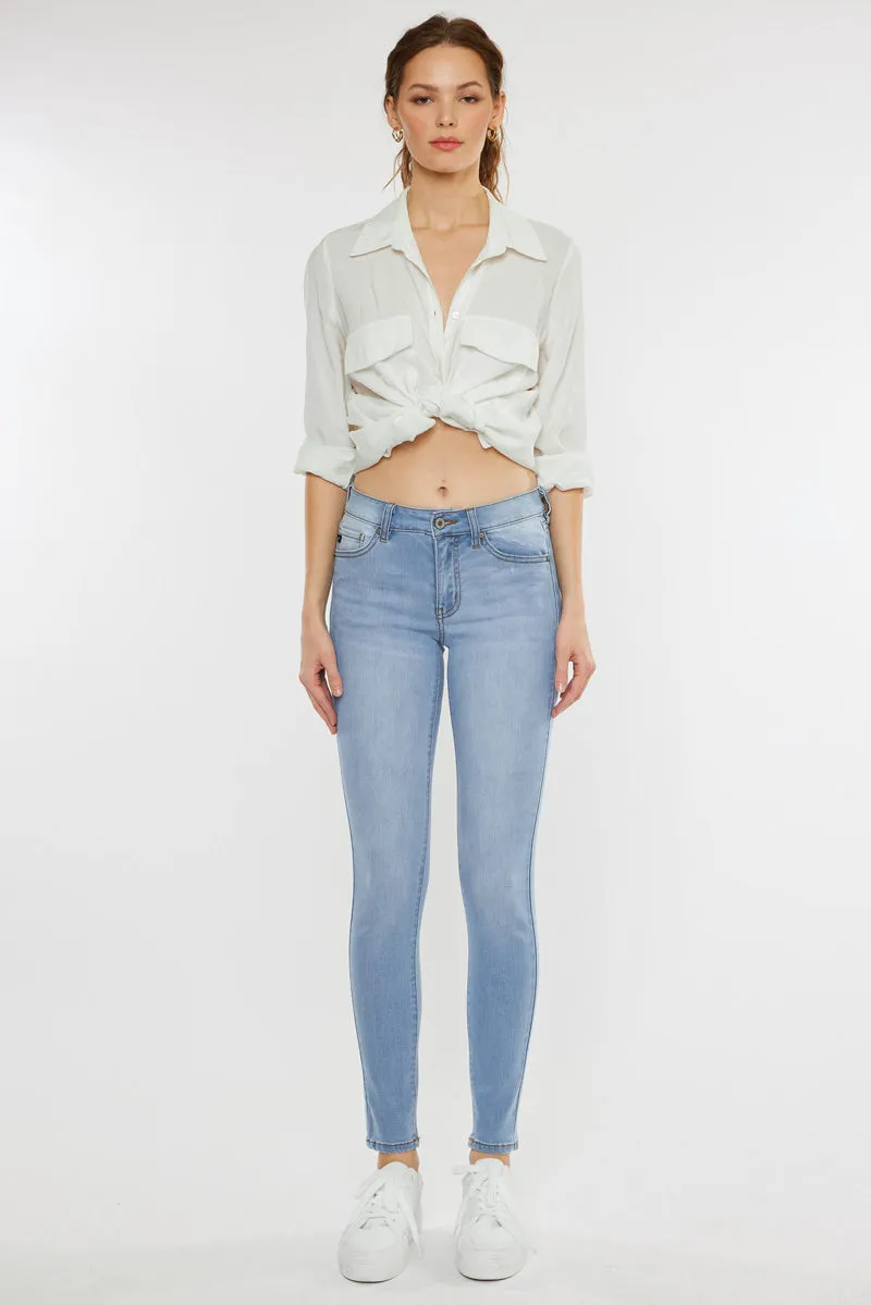 Alani Mid Rise Super Skinny Jeans