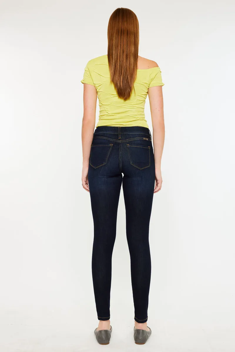 Alani Mid Rise Super Skinny Jeans