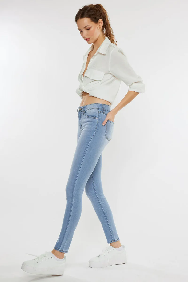 Alani Mid Rise Super Skinny Jeans
