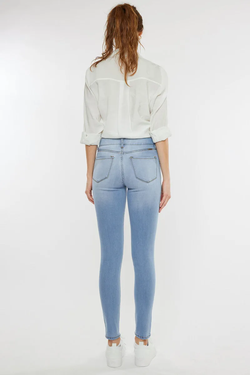 Alani Mid Rise Super Skinny Jeans