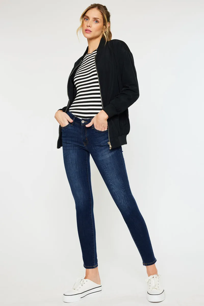 Alani Mid Rise Super Skinny Jeans