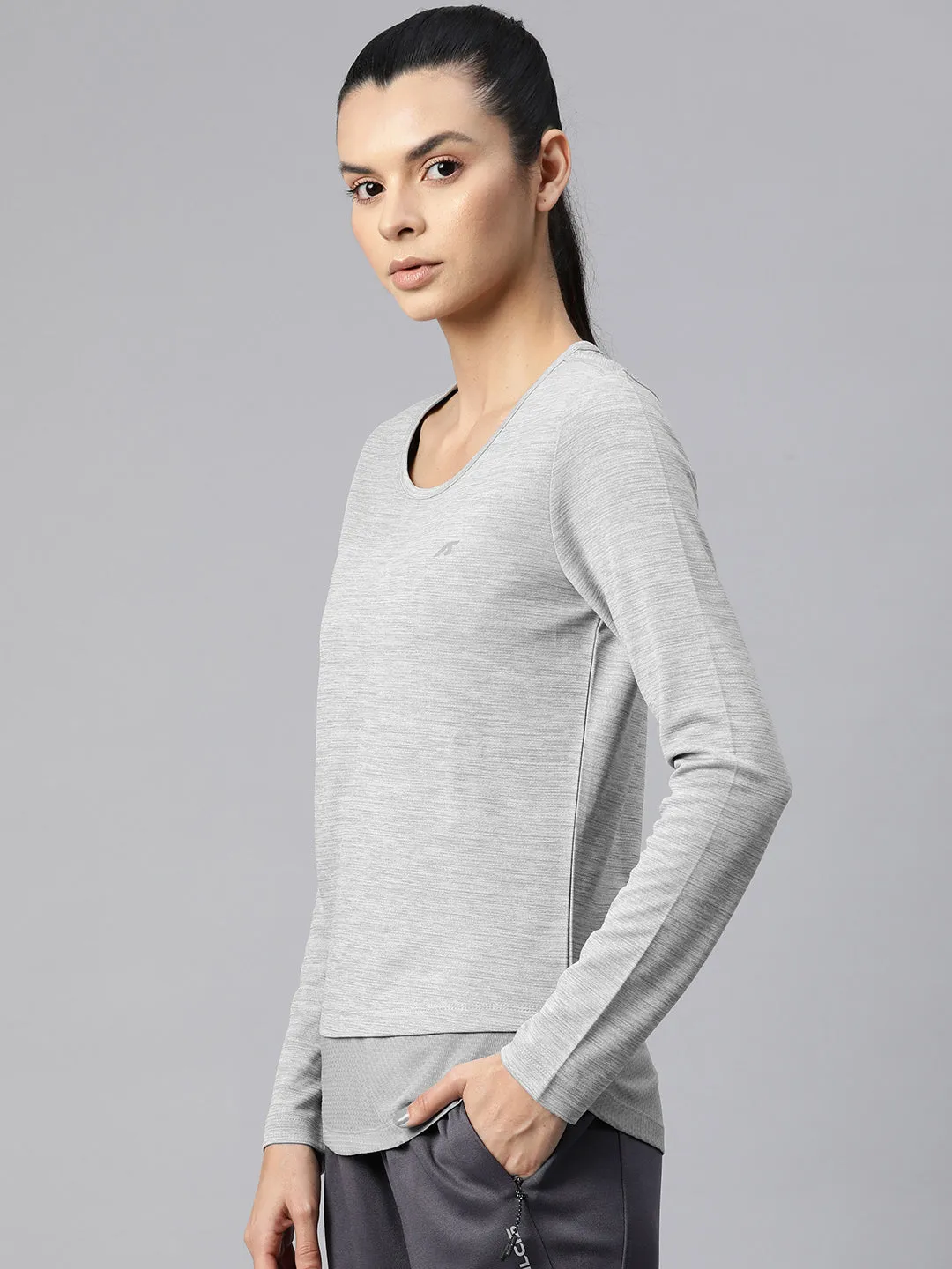 Alcis Women Motion Maven Printed Dry Tech Slim Fit T-shirt