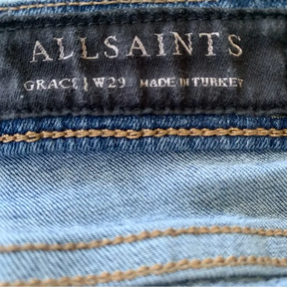 ALLSAINTS Skinny Jeans with Faded Detailing