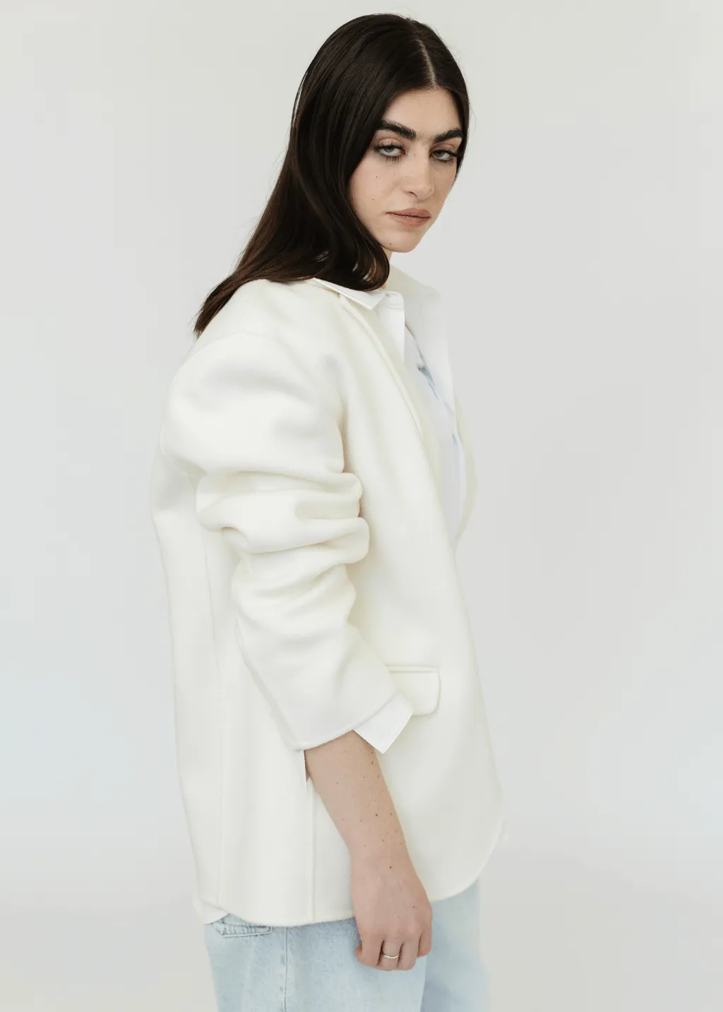 Anine Bing Quinn Blazer in White