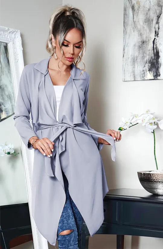Annabelle Waterfall Belted Jacket