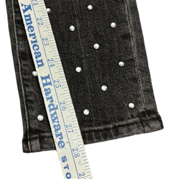 Anthropologie Pilcro &amp; The Letterpress Ultra High Rise Rhinestone Jeans Size 26