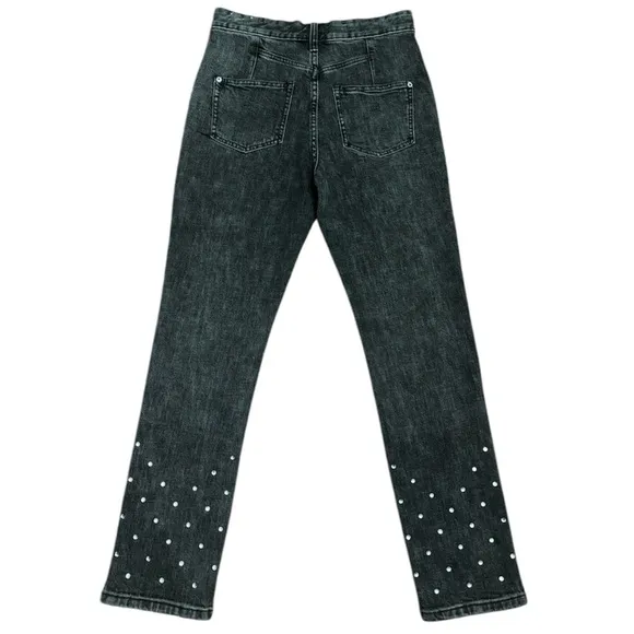 Anthropologie Pilcro &amp; The Letterpress Ultra High Rise Rhinestone Jeans Size 26