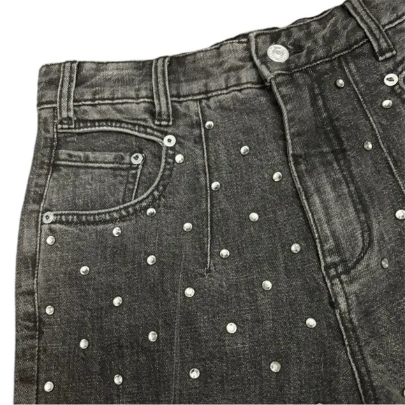 Anthropologie Pilcro &amp; The Letterpress Ultra High Rise Rhinestone Jeans Size 26