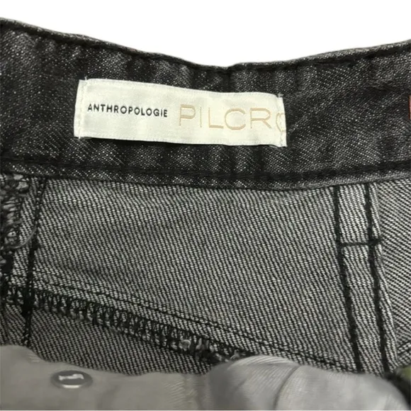 Anthropologie Pilcro &amp; The Letterpress Ultra High Rise Rhinestone Jeans Size 26