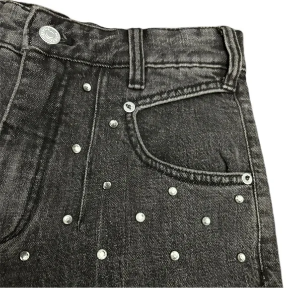 Anthropologie Pilcro &amp; The Letterpress Ultra High Rise Rhinestone Jeans Size 26