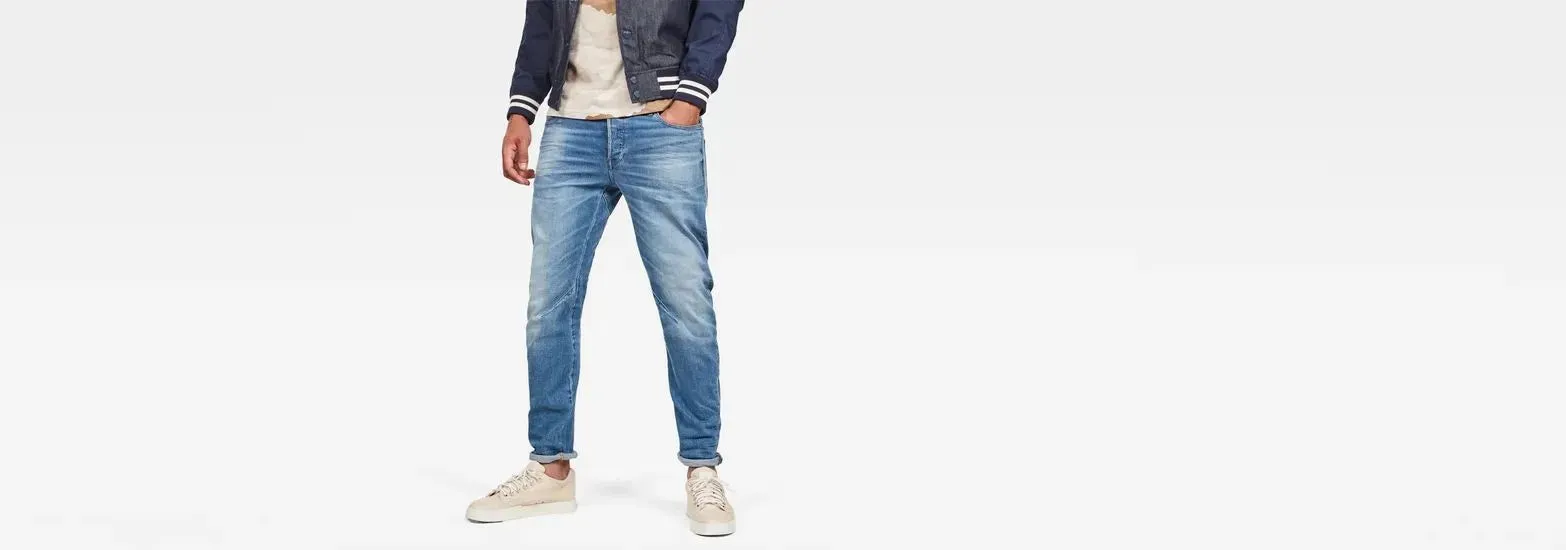 Arc 3D Slim Jeans Authentic Faded Blue