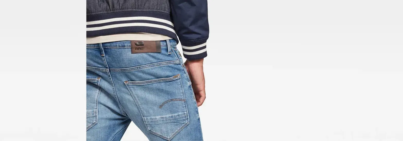 Arc 3D Slim Jeans Authentic Faded Blue