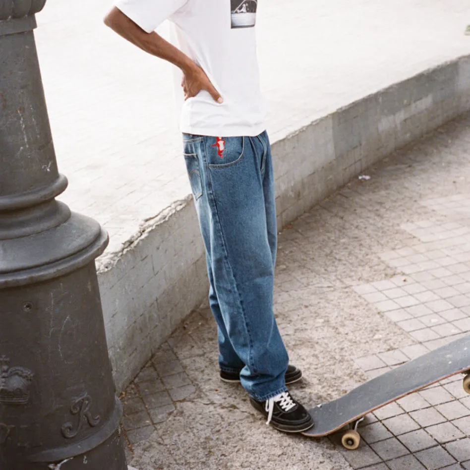 BAGGY LAD FADED DENIM JEANS