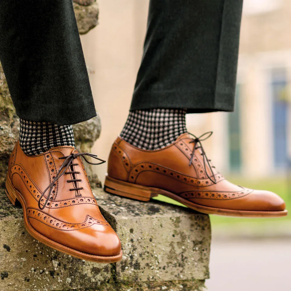 BARKER Grant Shoes - Mens Brogues - Cedar Calf