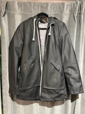 Barney's NY Basic Black Raincoat