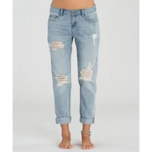 Billabong Women's New Boy Denim Jeans | Light Well Worn