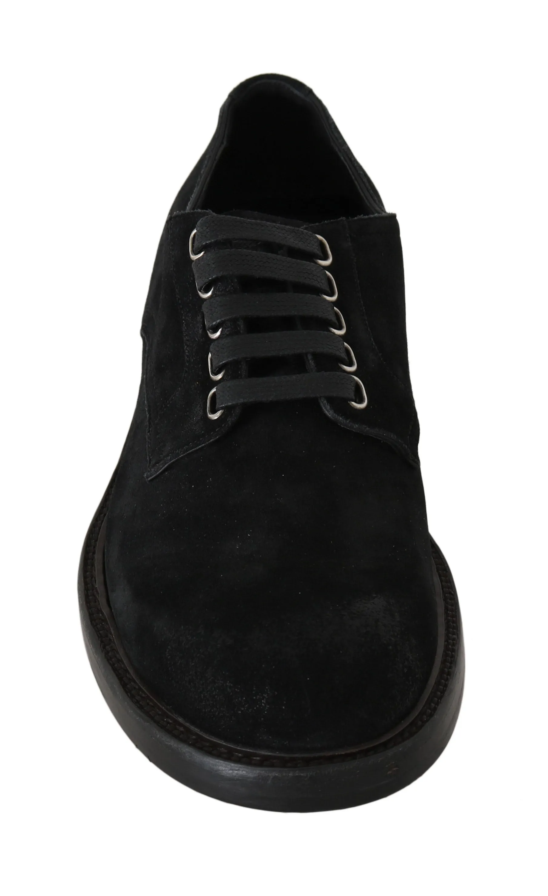 Black Leather Derby Formal Shoes
